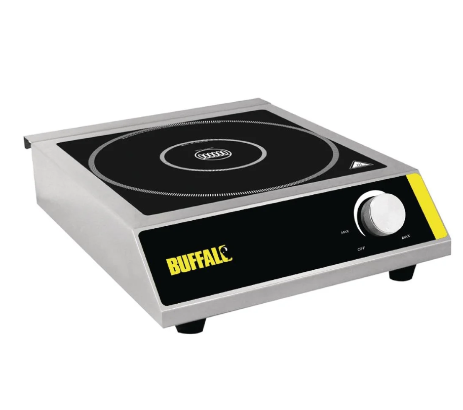 Buffalo Induction Hob 3000W 100X330X430mm Stainless Steel Cooktop Hot Plate - Induction cooking